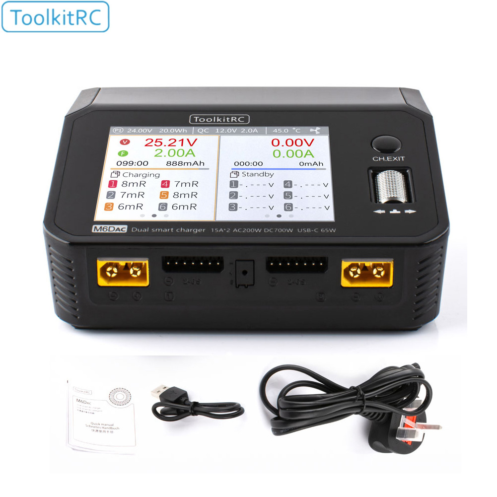 ToolkitRC M6DAC cargador de ba - Toolkitrc M6Dac Smart Charger reseña y precio
