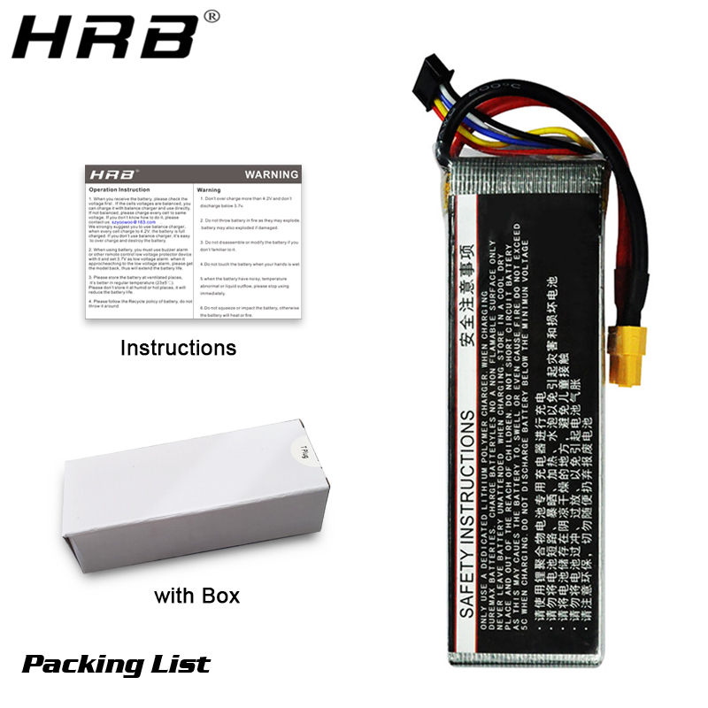 Batería de litio HRB 4S 14,8 V - 4S Lipo Battery 14.8V 6000Mah reseña y precio